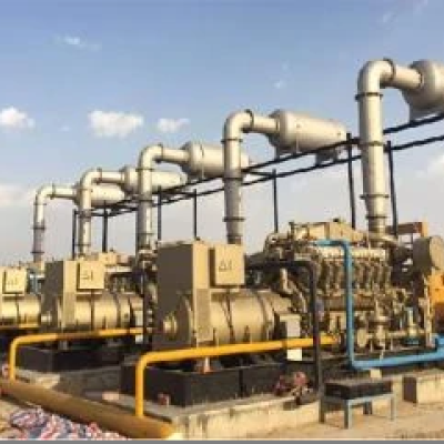 Үндістан 5 × 1000 кВт табиғи газ генераторлары және газ қозғалтқышымен басқарылатын 4 компрессор жинағы